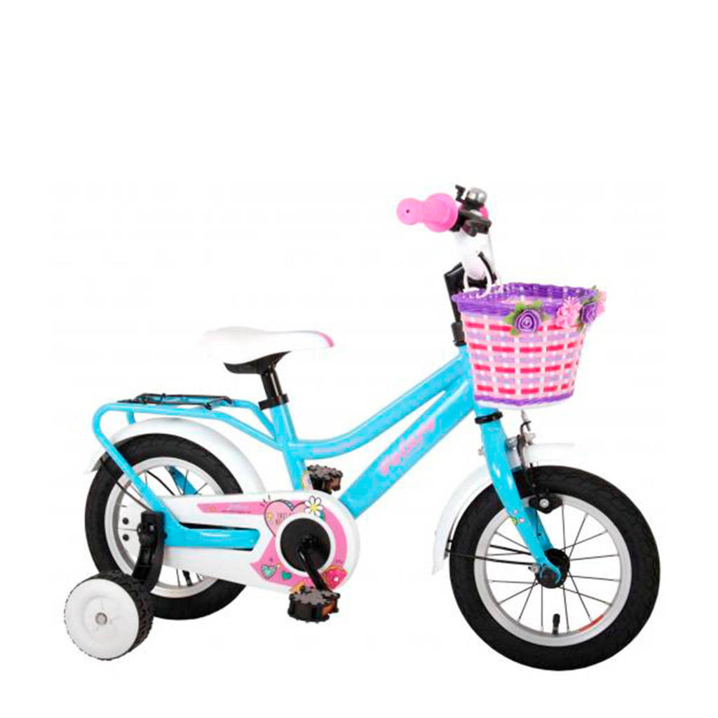Volare Brilliant kinderfiets 12 inch Turquoise/ roze