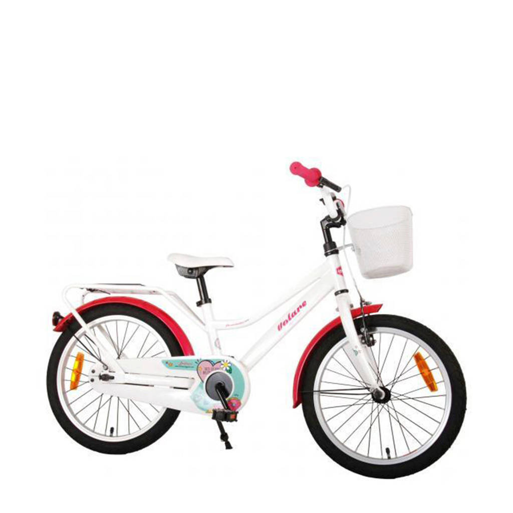 Volare Brilliant kinderfiets meisjes 18 inch wit, Wit