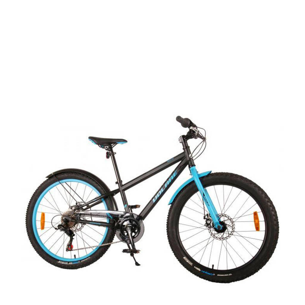 Volare Rocky kinderfiets 24 inch Zwart/ blauw
