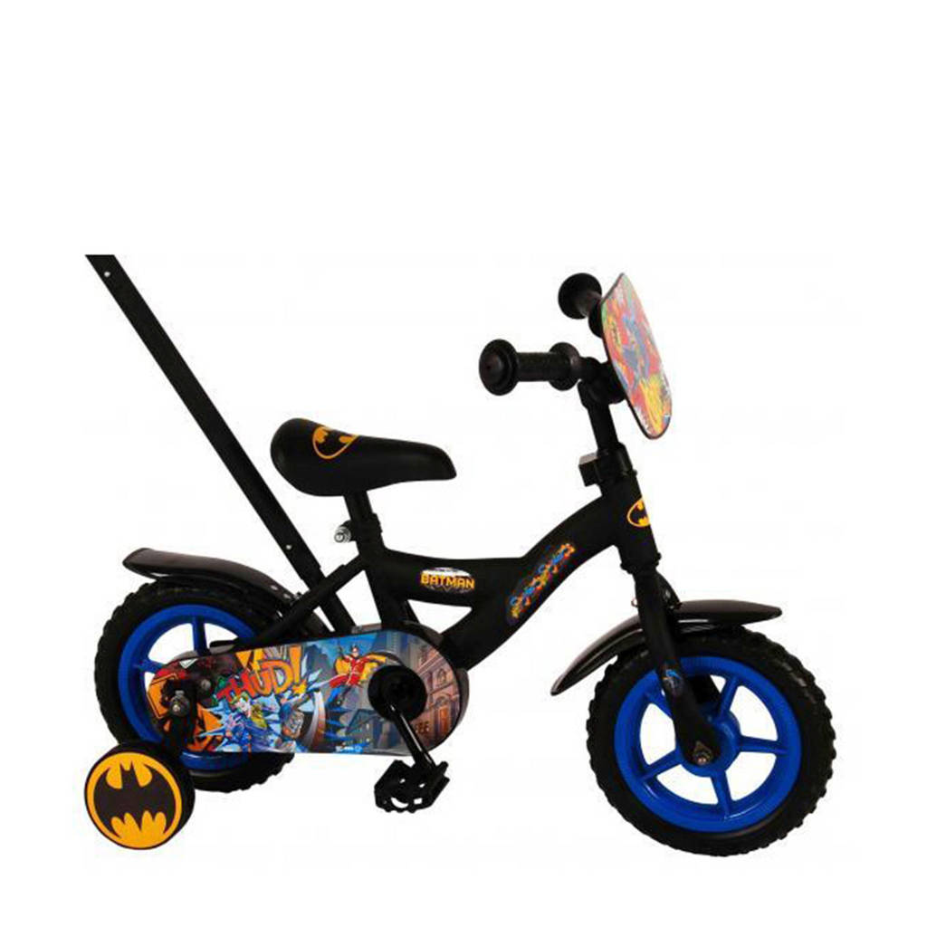 Batman kinderfiets jongens 10 inch zwart, Rood