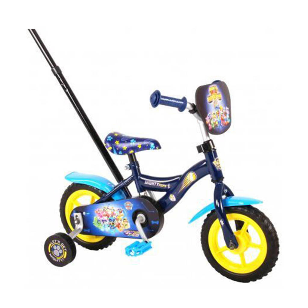 Paw Patrol Mighty Pups kinderfiets jongens 10 inch blauw, Blauw