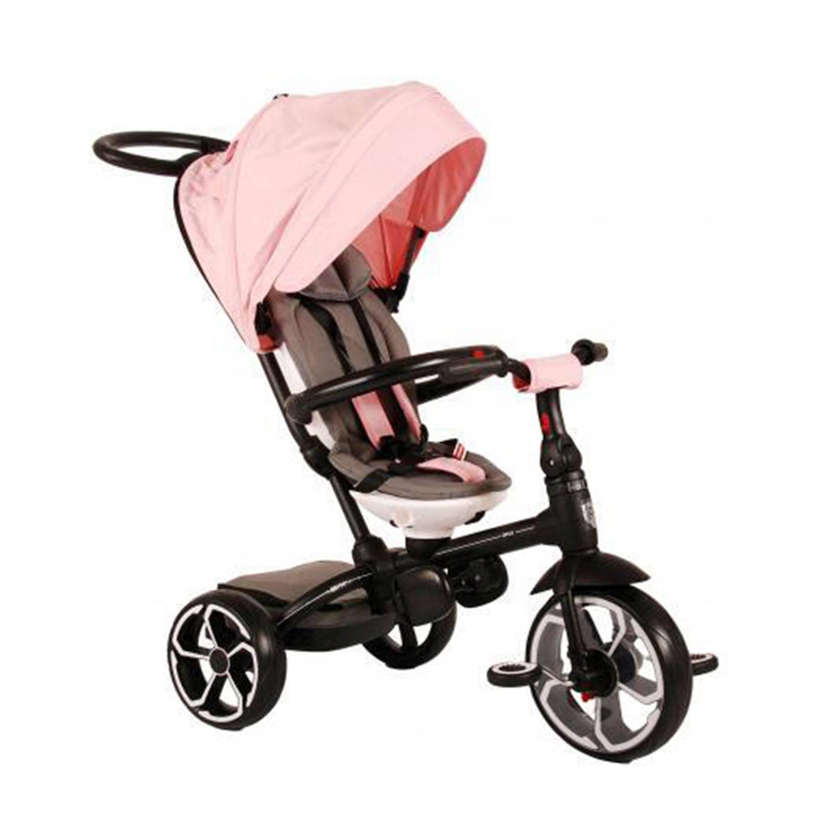 Qplay Driewieler Kind Prime 4 In 1 Meisjes Roze/zwart online kopen