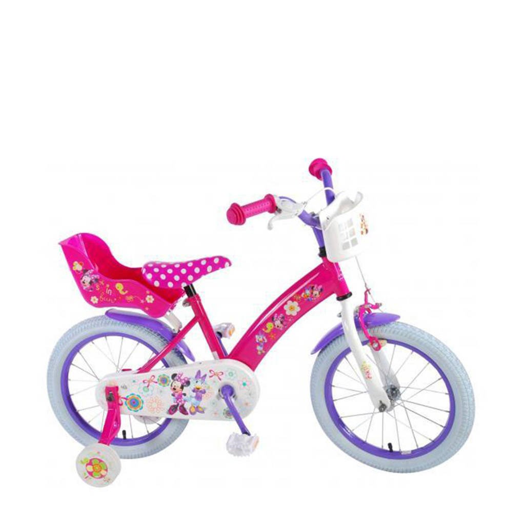 Disney kinderfiets 16 inch Roze