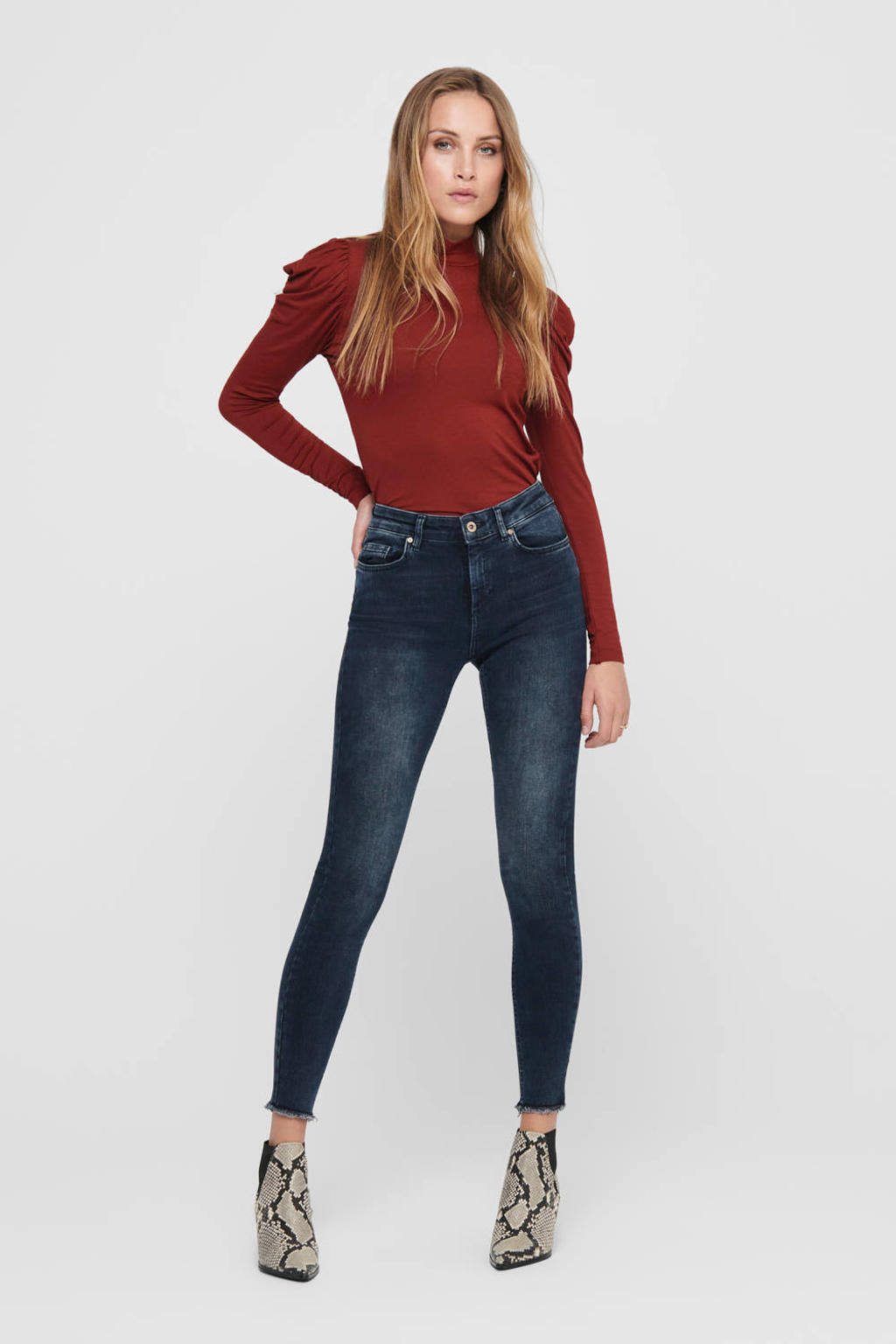 ONLY skinny jeans ONLBLUSH blue black denim regular