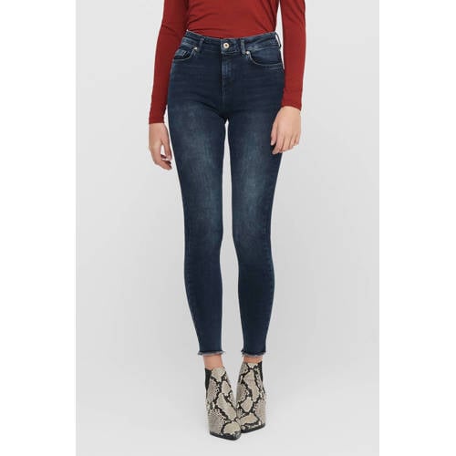 ONLY skinny jeans ONLBLUSH blue black denim regular afbeelding
