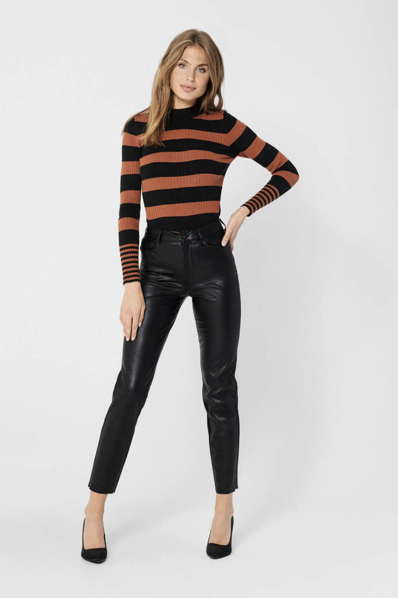 ONLY Women's Trousers Onlemily Hw Long Straight Pant Pnt Ptt, Black