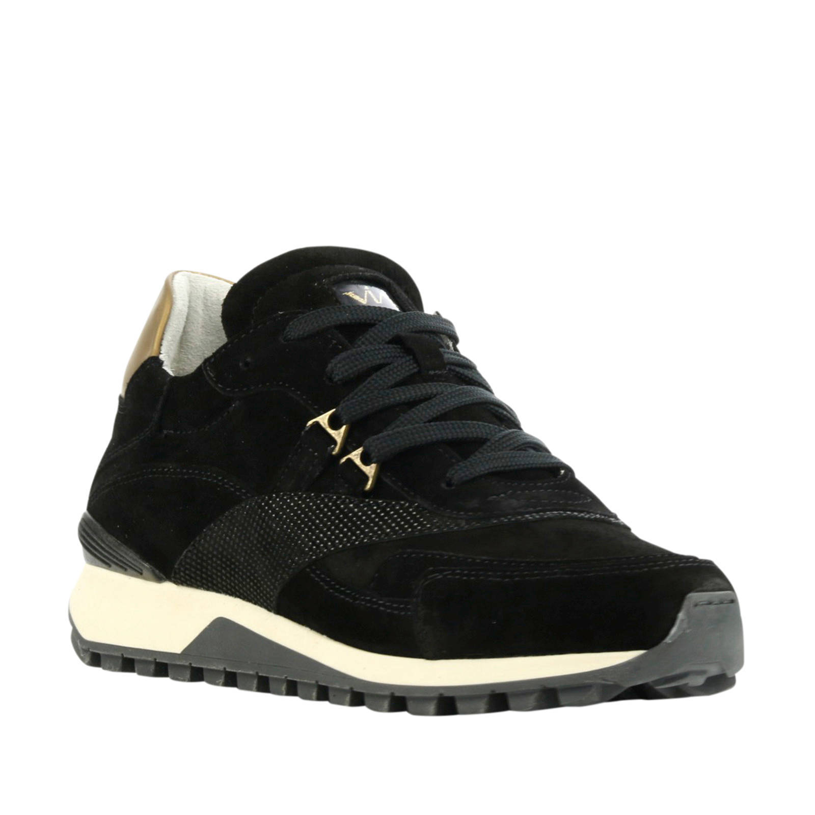 Via Vai 5503065 suède sneakers zwart | wehkamp