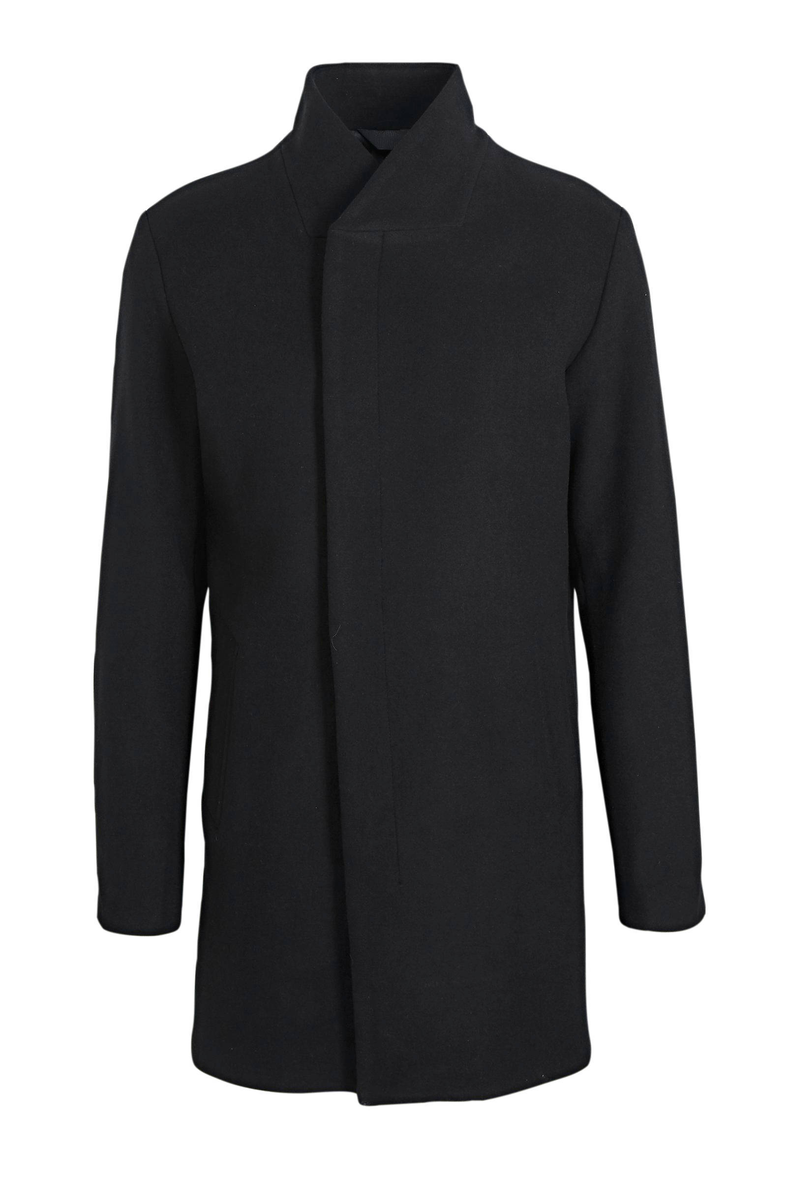 JACK & JONES ESSENTIALS Collum jas met wol zwart online kopen
