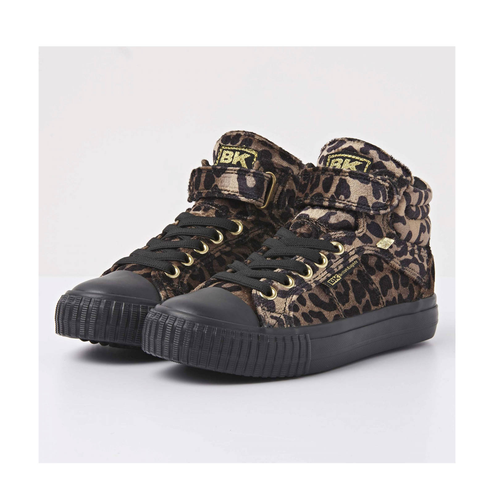 British Knights Dee Kleuter/Tiener hoge sneakers met panterprint bruin |  wehkamp