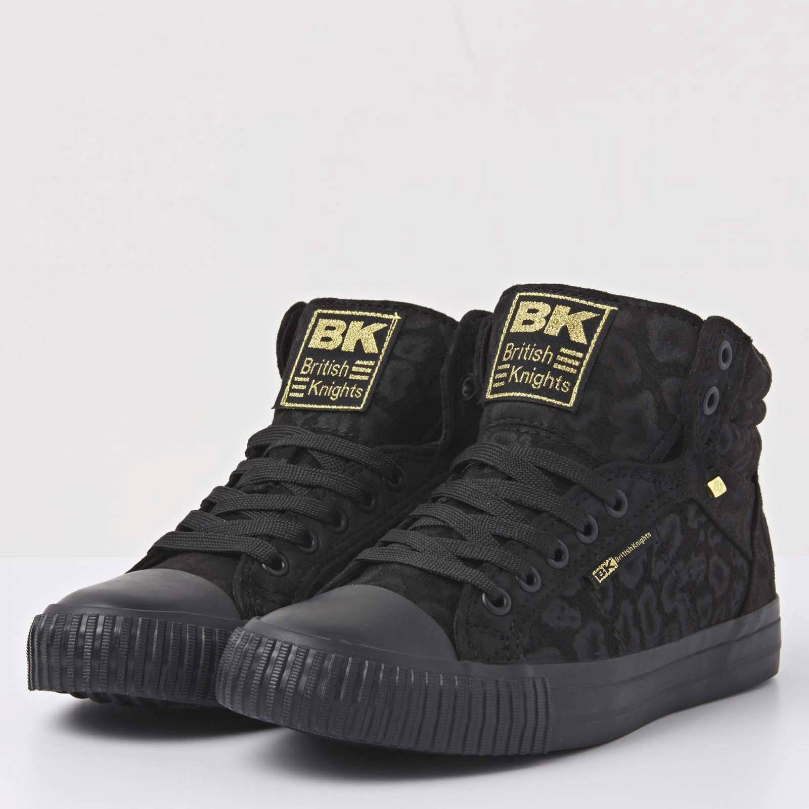 British Knights Dee hoge sneakers met panterprint zwart | wehkamp