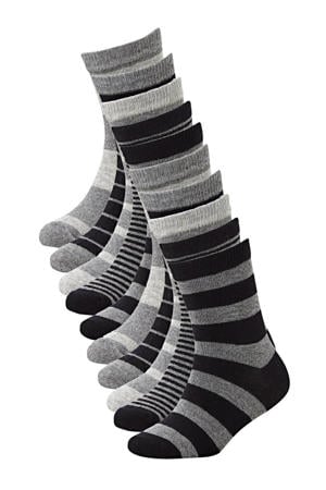 sokken - set van 10 grijs