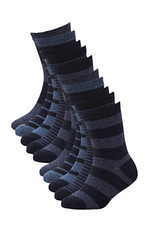 sokken - set van 10 blauw