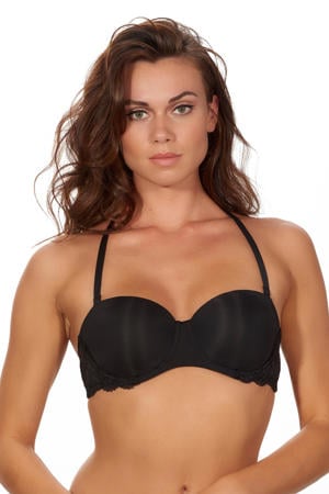 voorgevormde strapless beugelbh Nature Friendly zwart