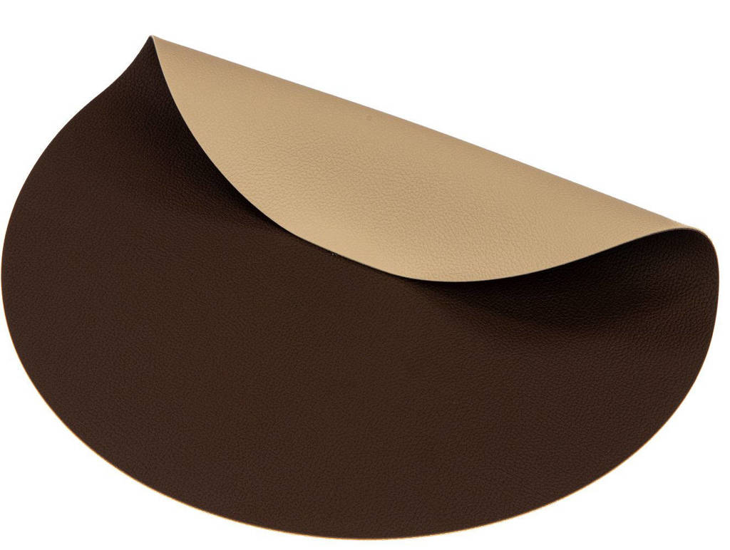 Jay Hill placemat (∅38 cm) (set van 6), Bruin, Ø38