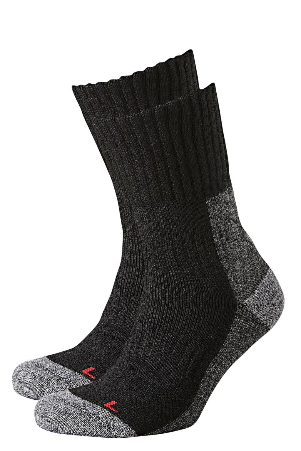 Xtreme wandelsokken - zwart (set van 2)