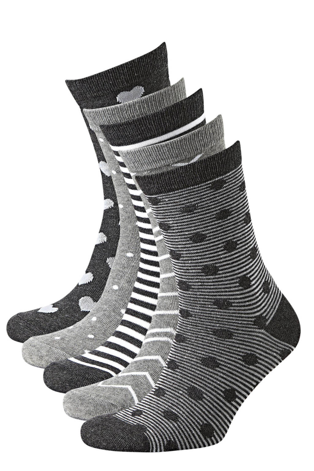 Apollo sokken - set van 10 grijs, Grijs