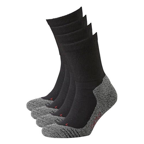 Xtreme wandelsokken - set van 4 zwart afbeelding