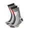 Xtreme wandelsokken - zwart/rood (set van 4)