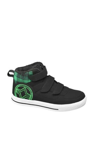   hoge sneakers zwart/groen