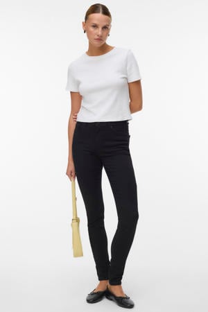 mid waist skinny jeans VMTANYA black
