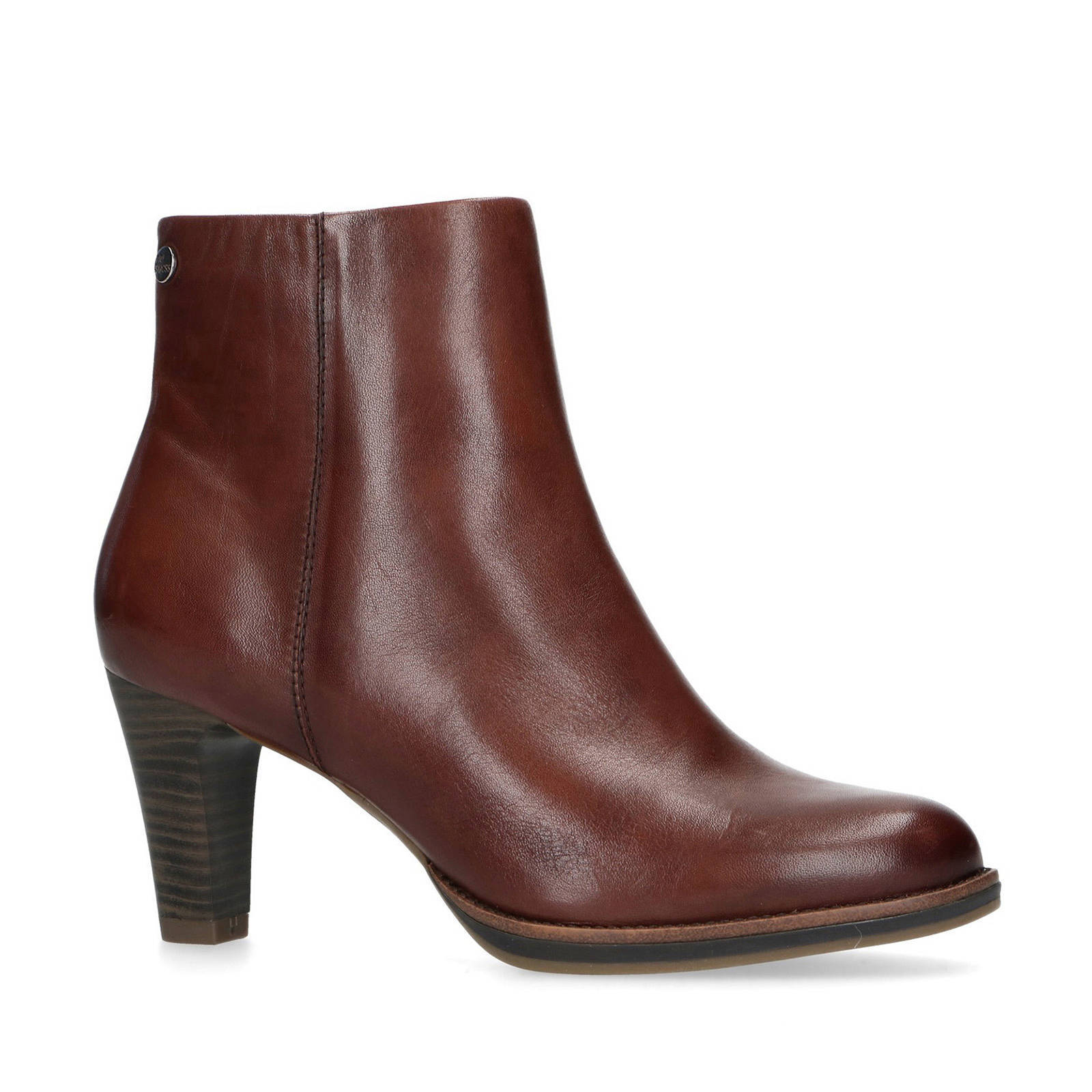 Leren Half laarsje Chestnut | Dames Tamaris Halve Laarsjes » Vlg Rocki