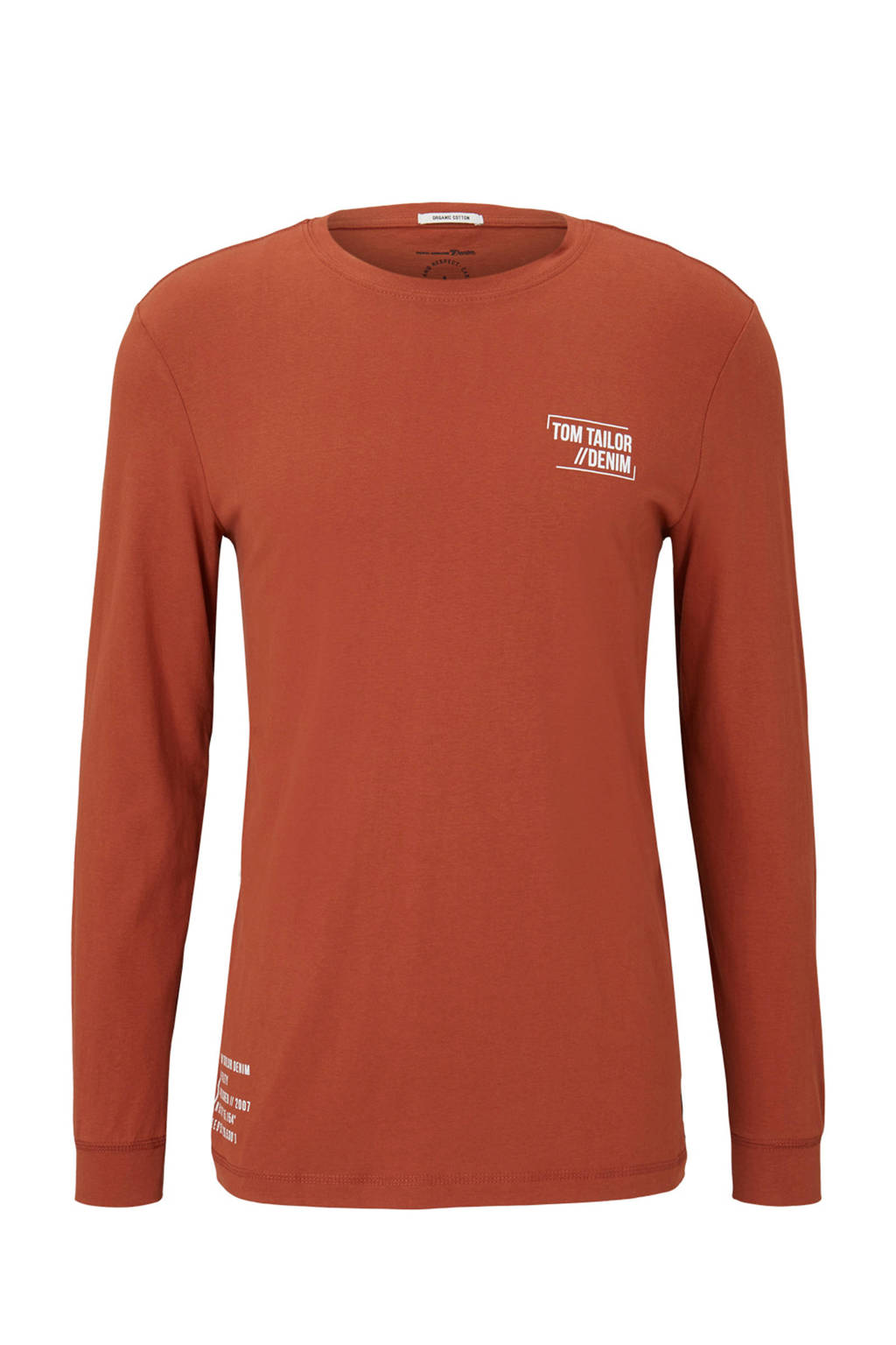 Tom Tailor longsleeve brique, Brique