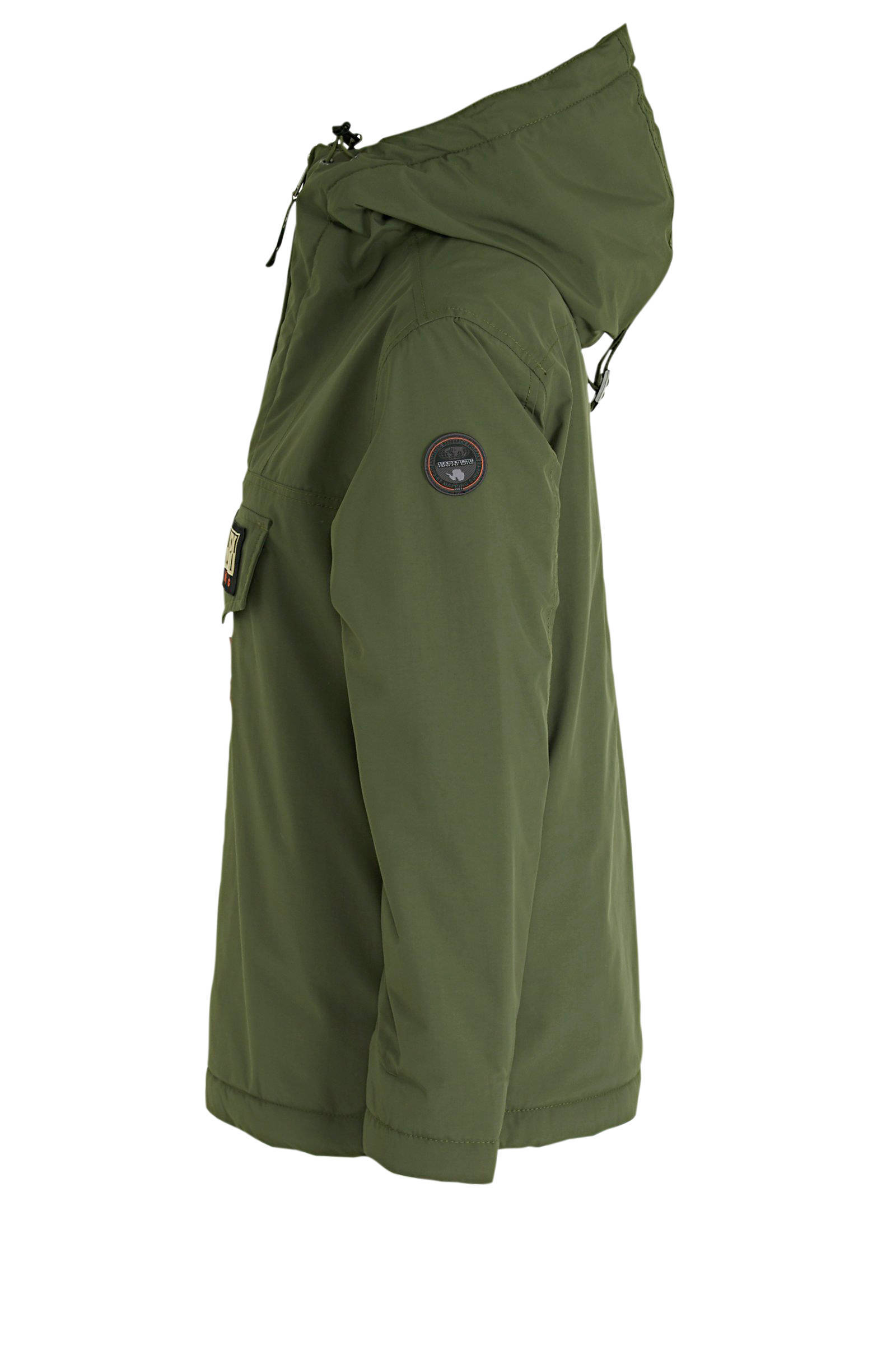 Napapijri gewatteerde jas RAINFOREST W PKT 3 BLU MARINE met Napapijri gewatteerde winterjas Rainforest PKT met logo