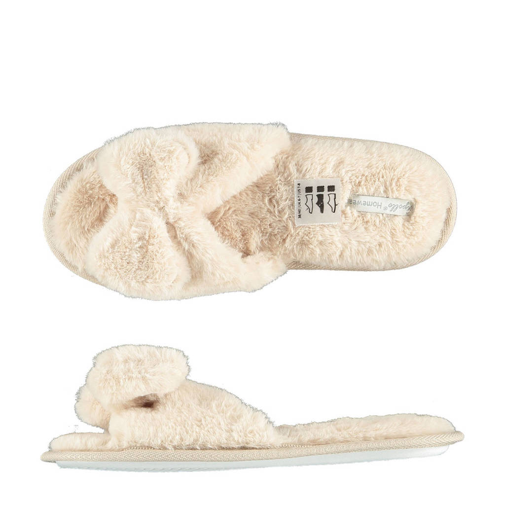 Apollo pantoffels ecru, Ecru