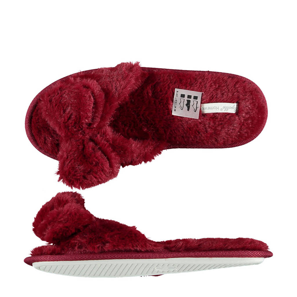 Apollo pantoffels donkerrood, Donkerrood