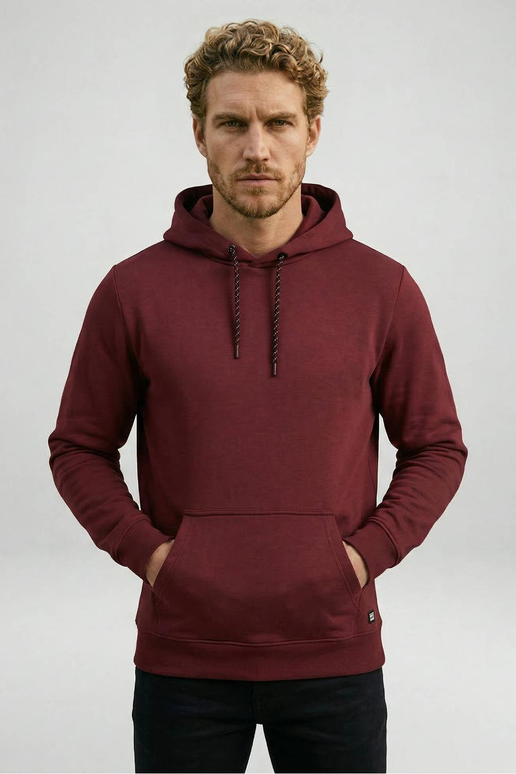 Cars hoodie KIMAR donkerrood