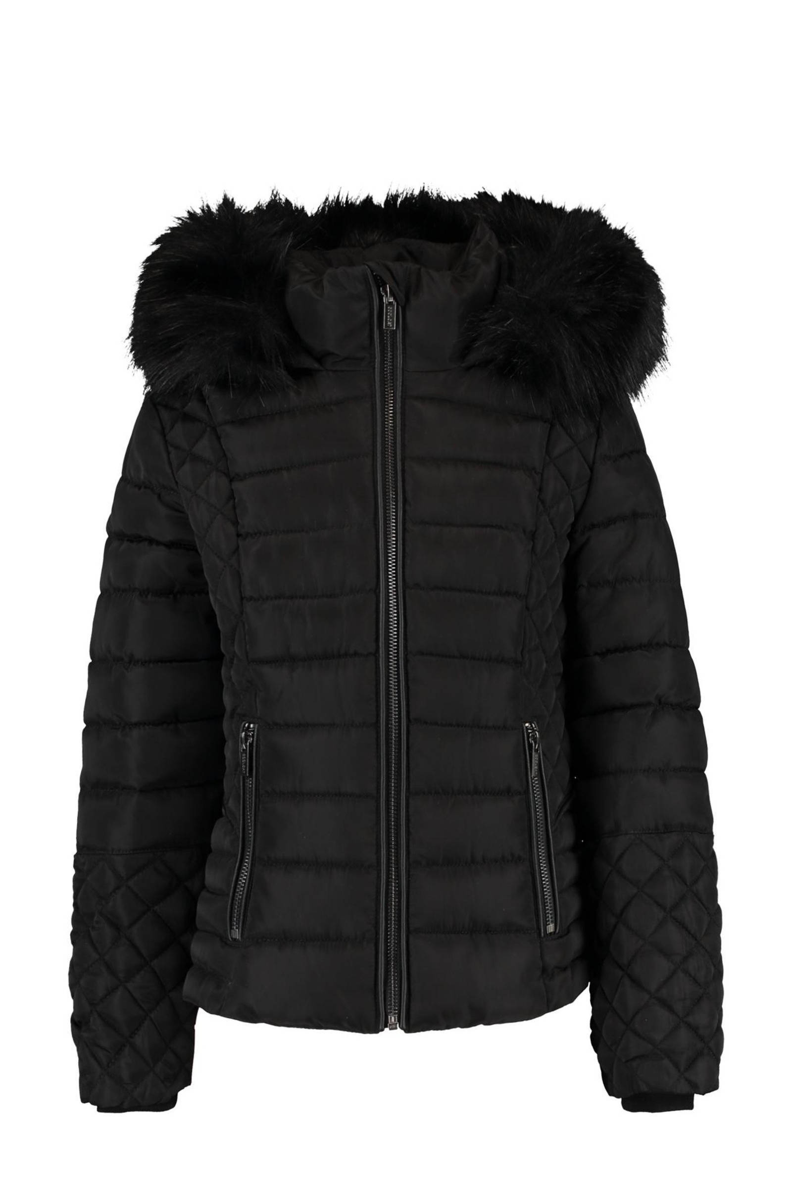 CoolCat Junior gewatteerde jas Jodie zwart online kopen