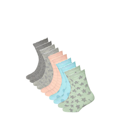 Apollo sokken met all-over print - set van 10 multi