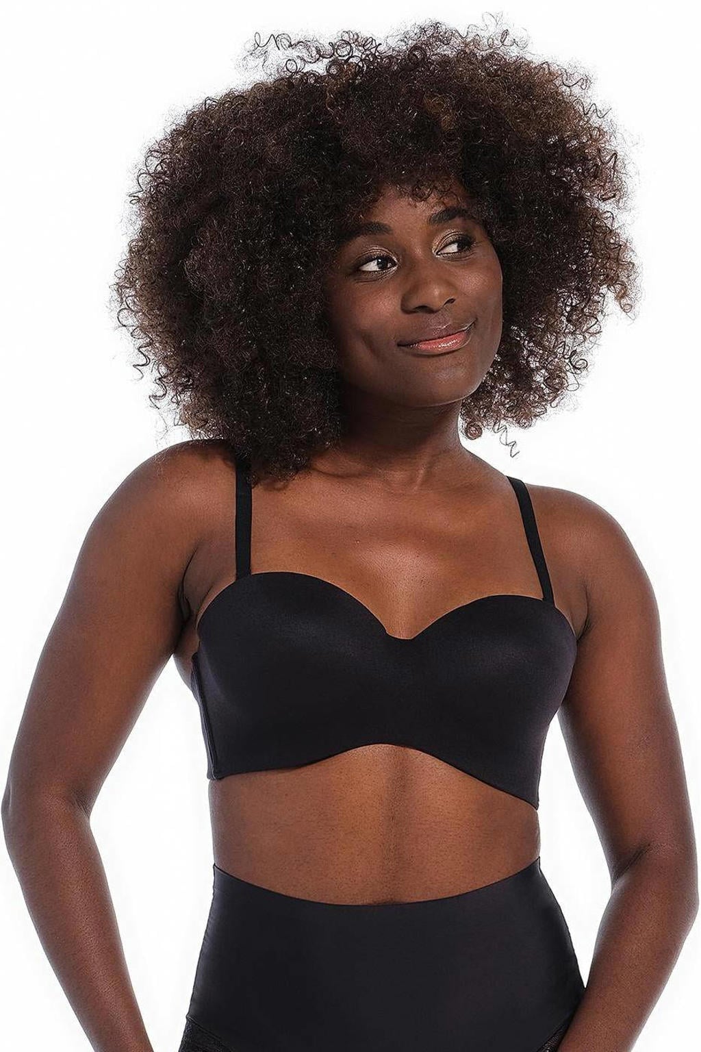 MAGIC Bodyfashion voorgevormde beugelbh Luxury Strapless Bra zwart