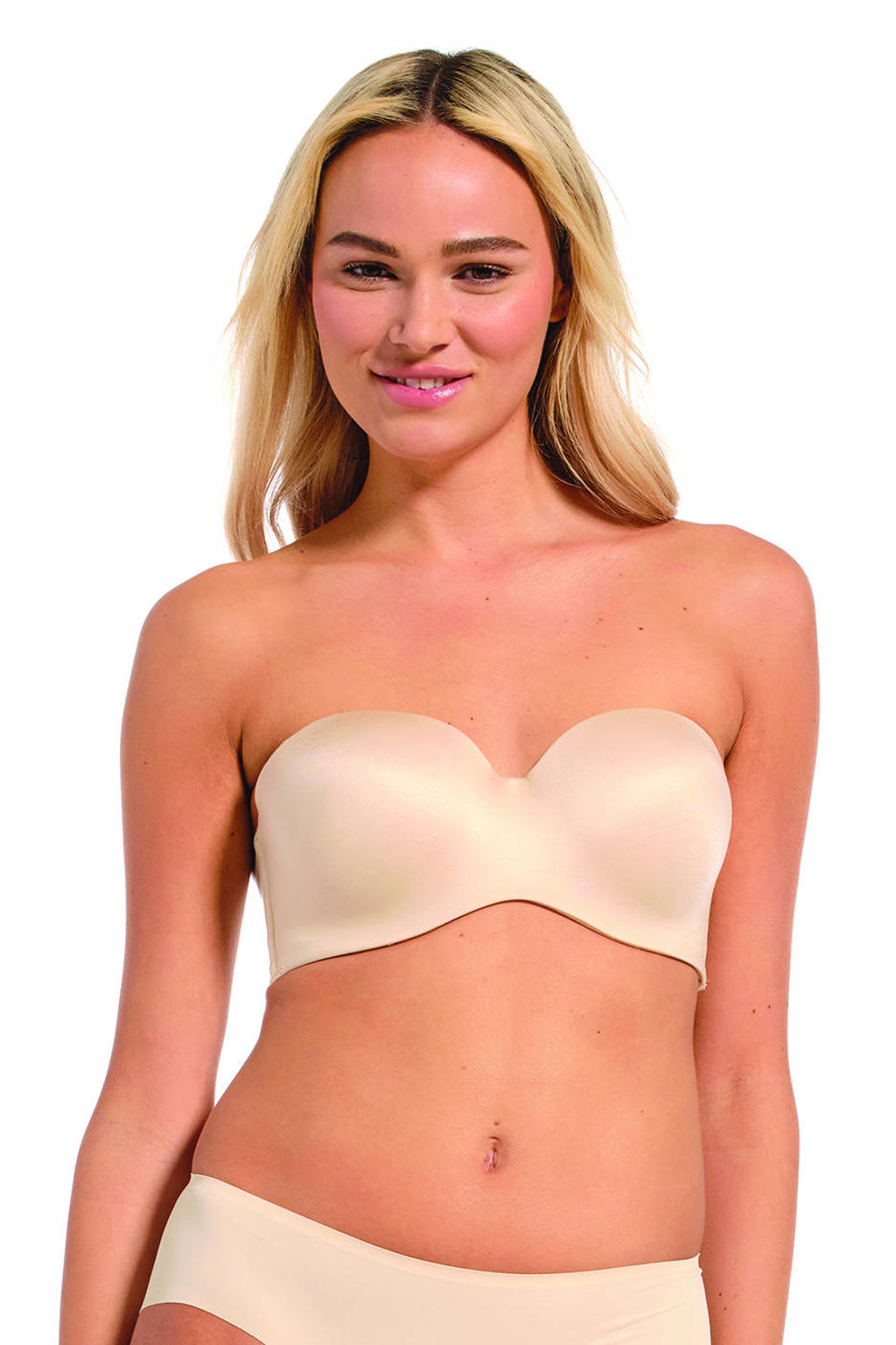 MAGIC Bodyfashion voorgevormde beugelbh Luxury Strapless Bra lichtbeige
