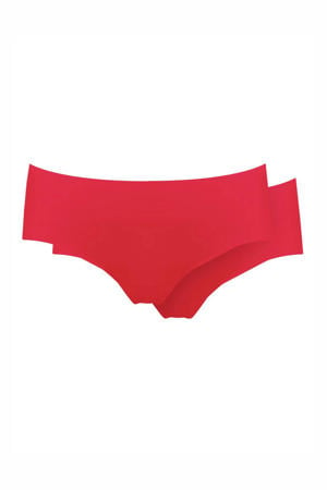 naadloze hipster Dream Invisibles (set van 2) rood