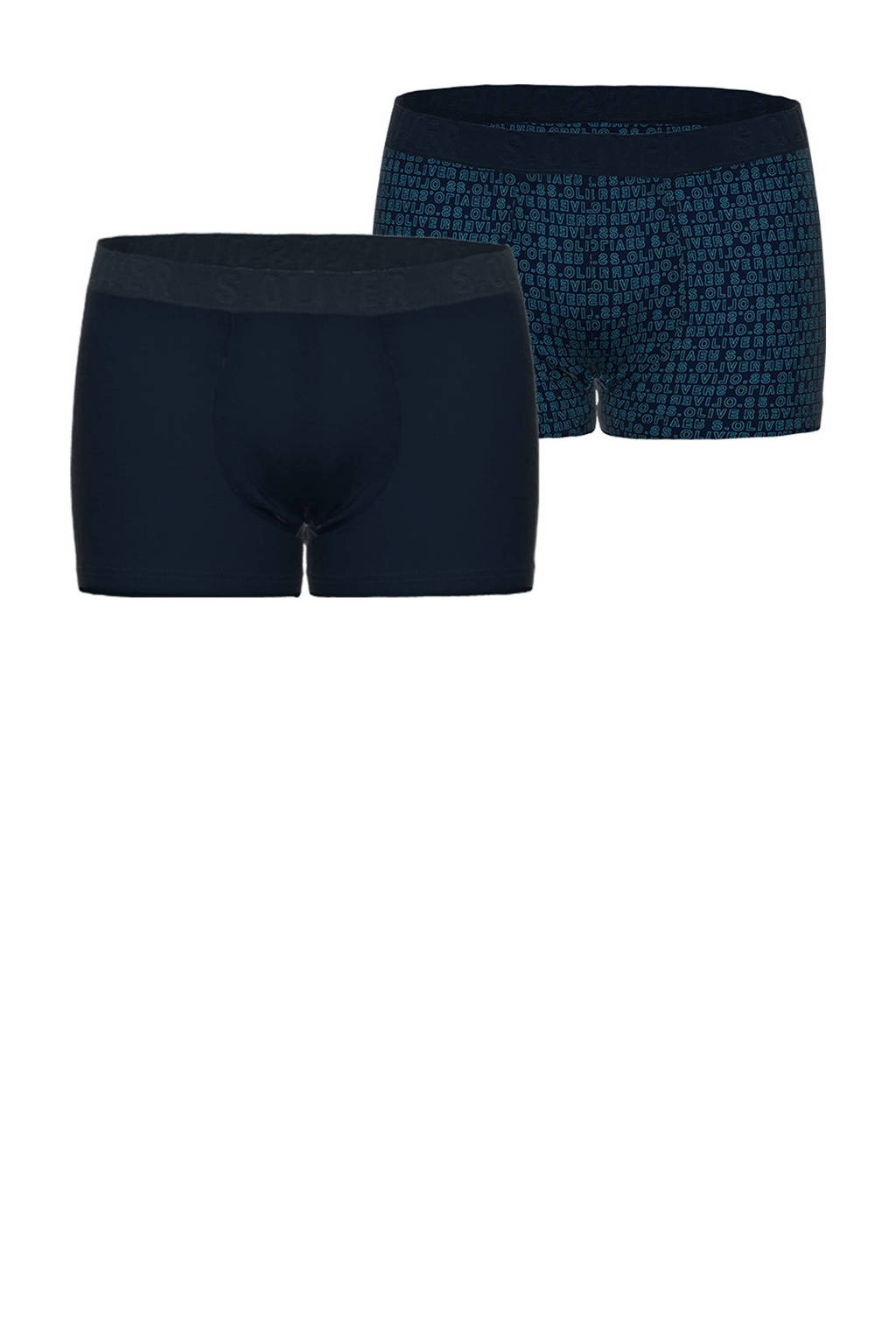 s.Oliver boxershort (set van 2), Zwart/donkerblauw