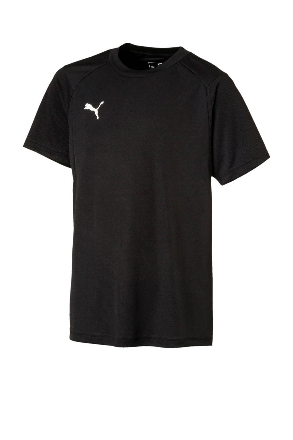 Puma Junior voetbal T-shirt zwart, Zwart