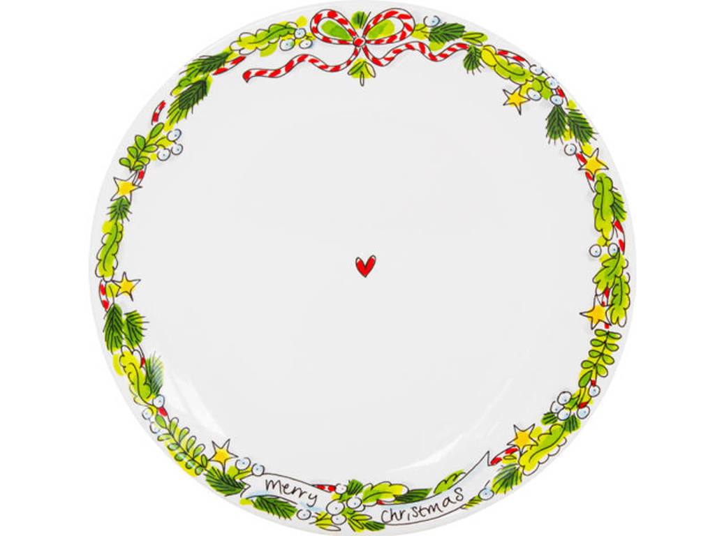 Blond Amsterdam serveerbord Christmas (Ø26,5 cm), Multi