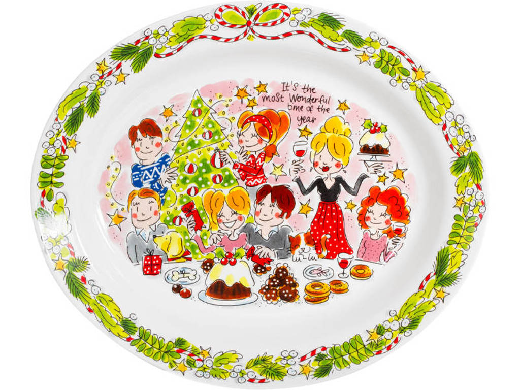 Blond Amsterdam serveerbord Christmas (Ø29x19,5 cm), Multi