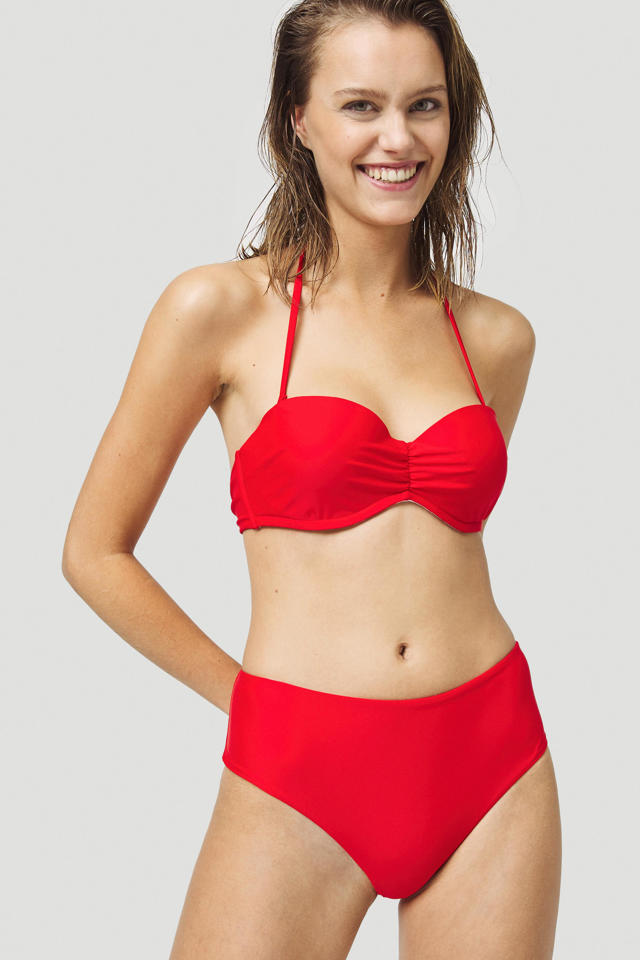 O'Neill voorgevormde bandeau bikini Havaa rood | wehkamp