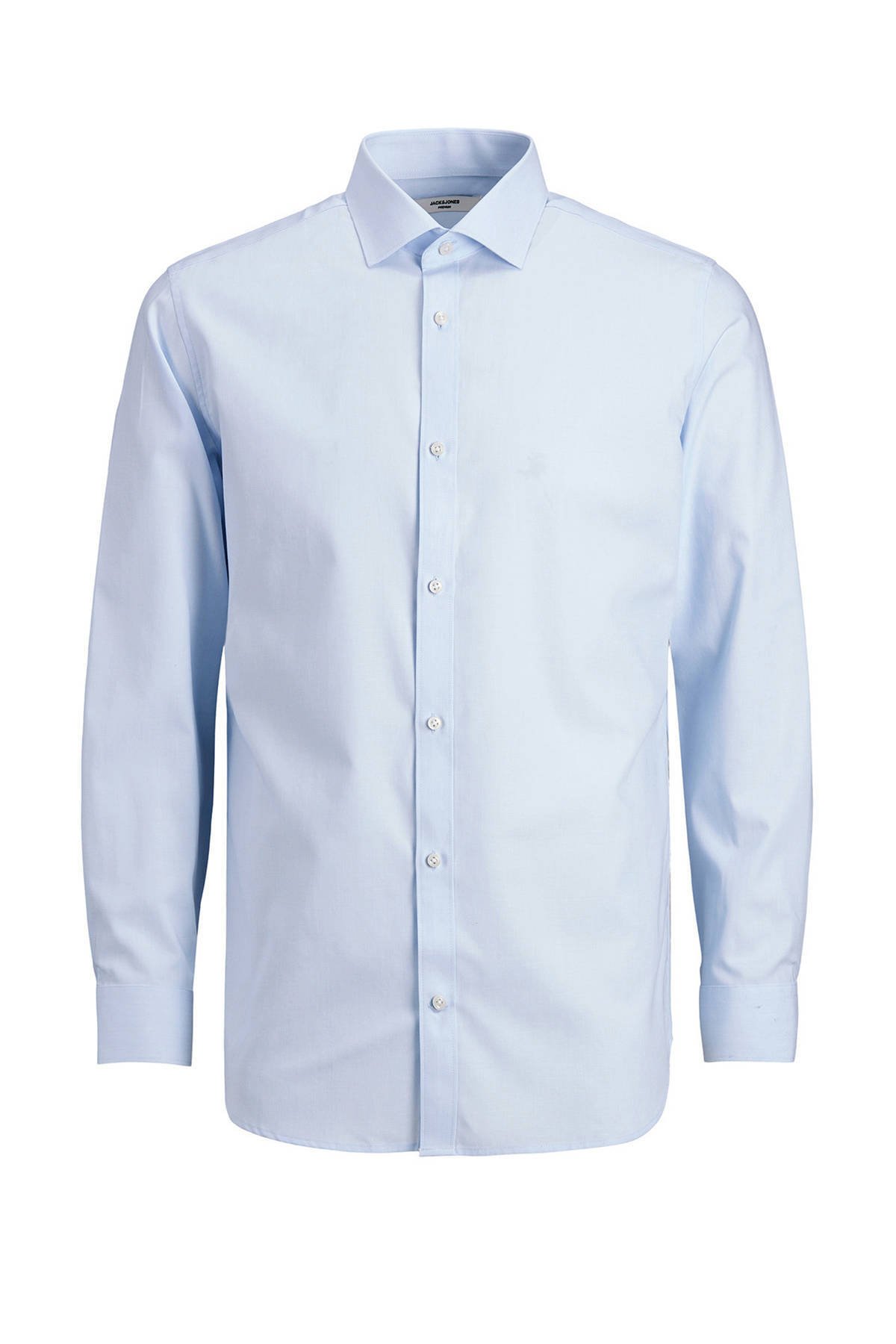 JACK & JONES PREMIUM slim fit overhemd JPRBLAROYAL van biologisch katoen lichtblauw online kopen