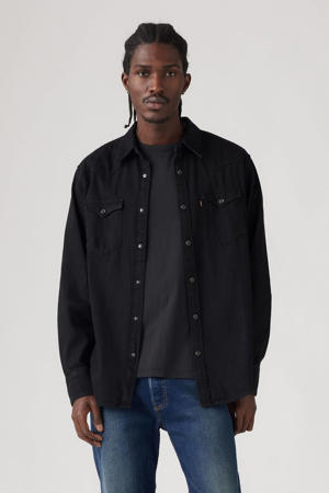 regular fit denim overhemd Barstow Western marble black