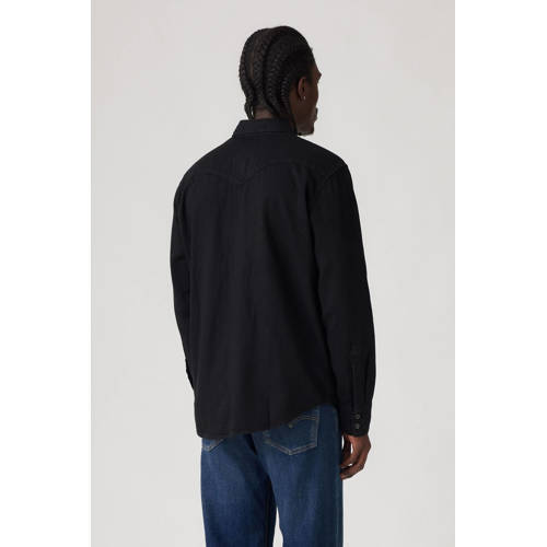 Levi's regular fit denim overhemd Barstow Western marble black afbeelding