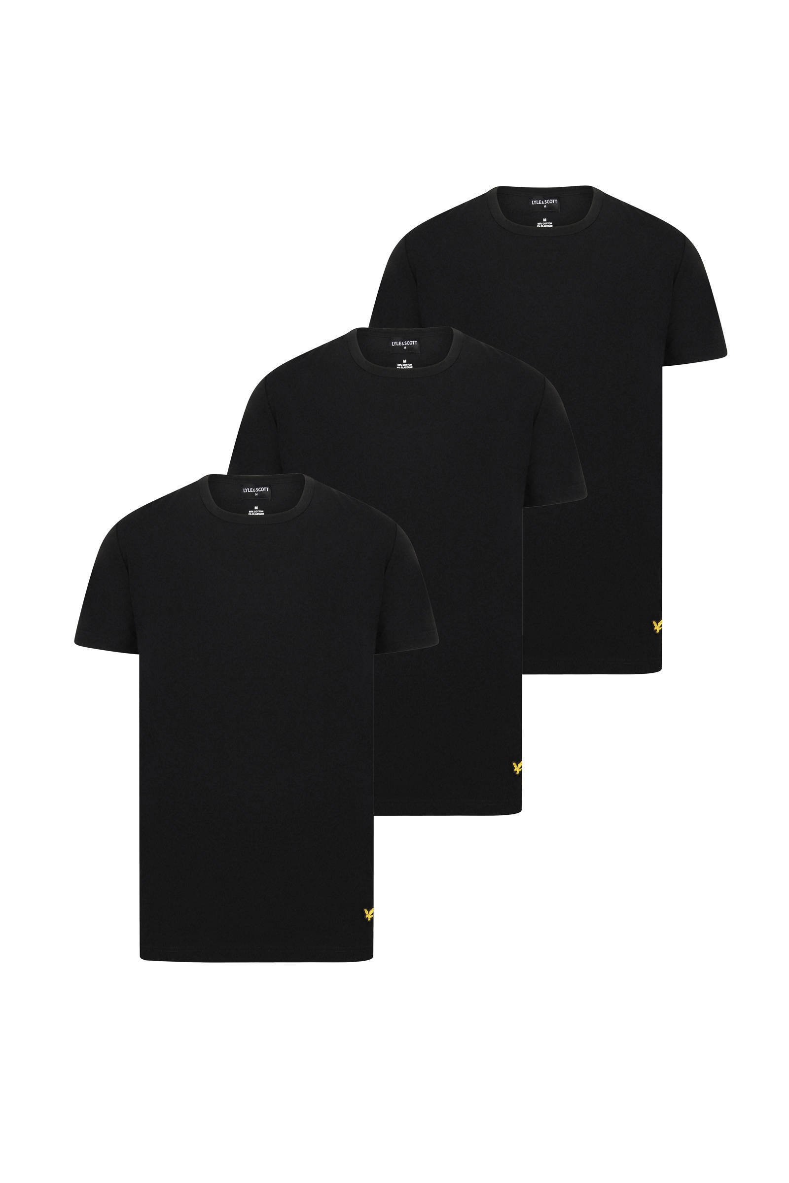 lyle and scott zwart t shirt