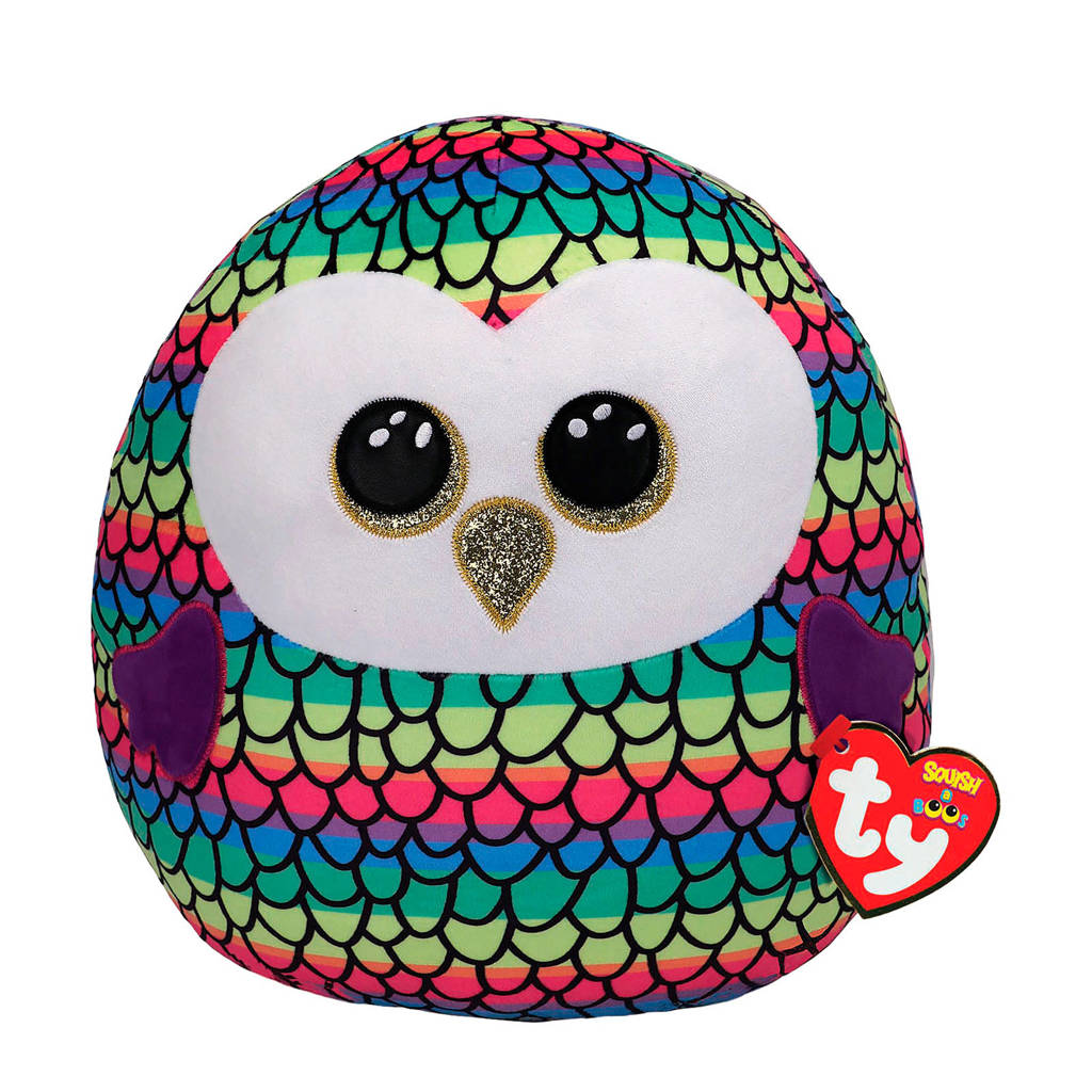 Ty Squish a Boo Owen Owl knuffel 31 cm