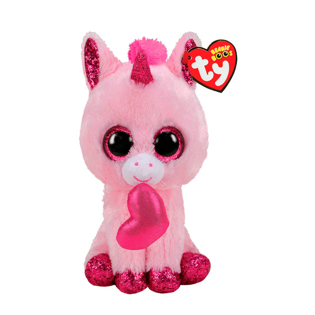 Ty Beanie Boo's Darling Heart Unicorn knuffel 15 cm