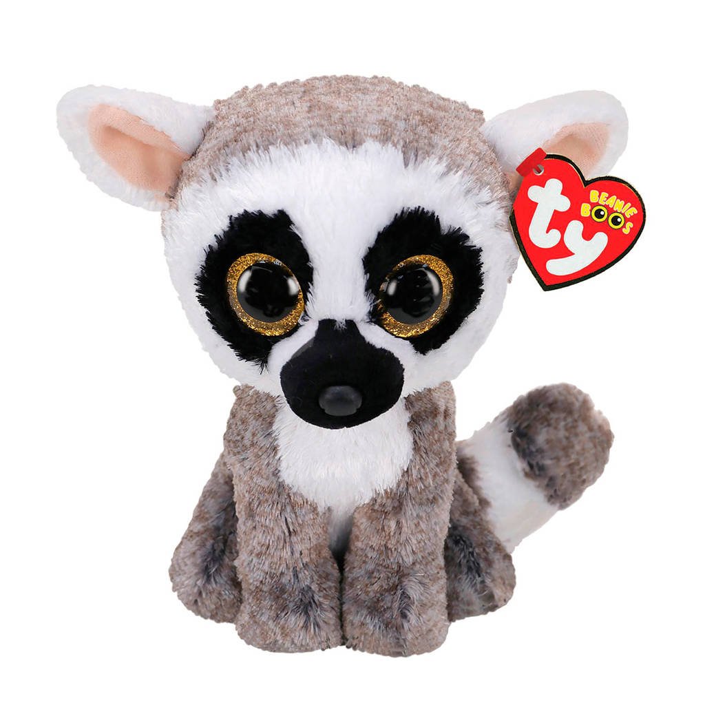 Ty Beanie Boo's Linus Lemur knuffel 15 cm