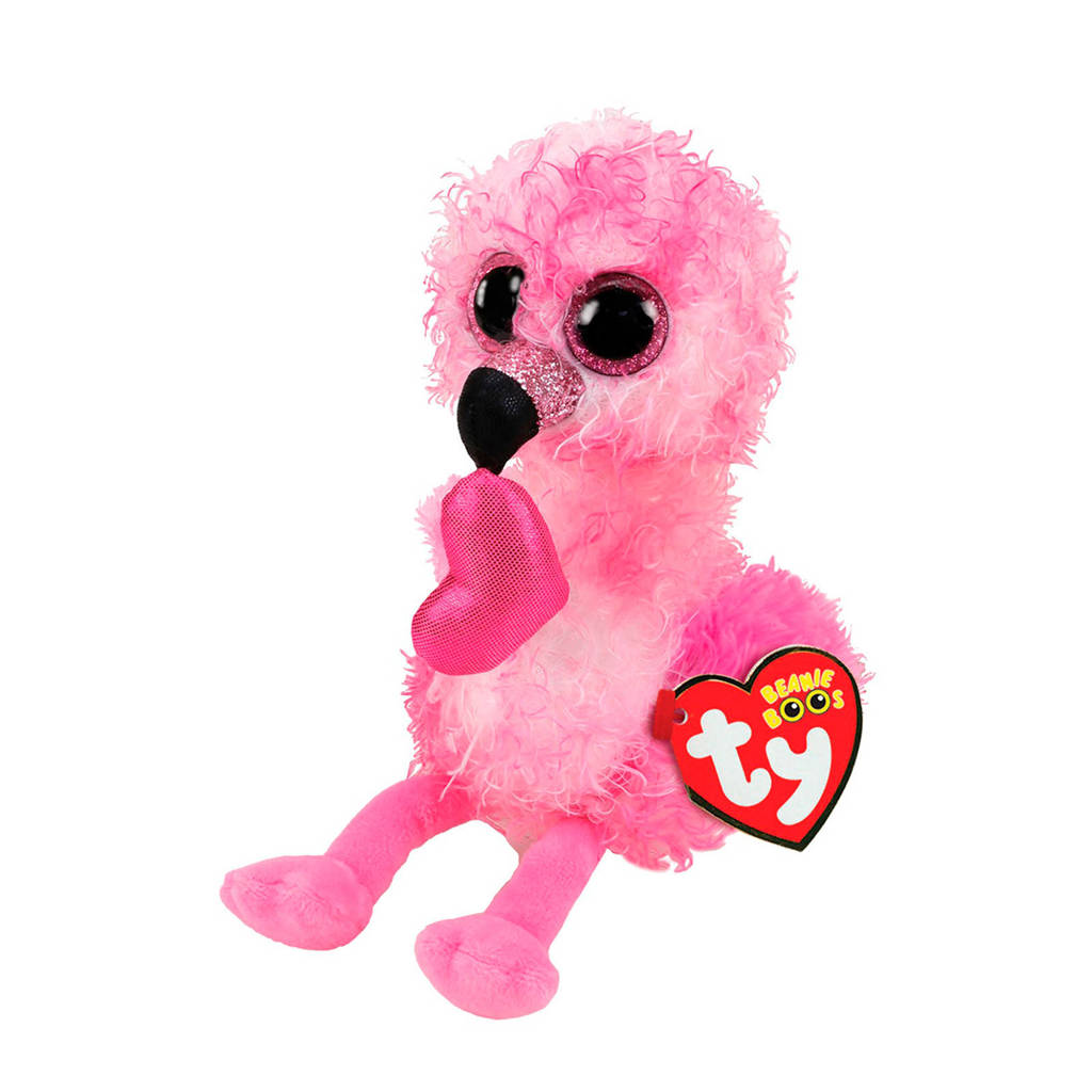 Ty Beanie Boo's DainHeart Flamingo knuffel 15 cm