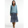 POM Amsterdam rok met all over print donkerblauw
