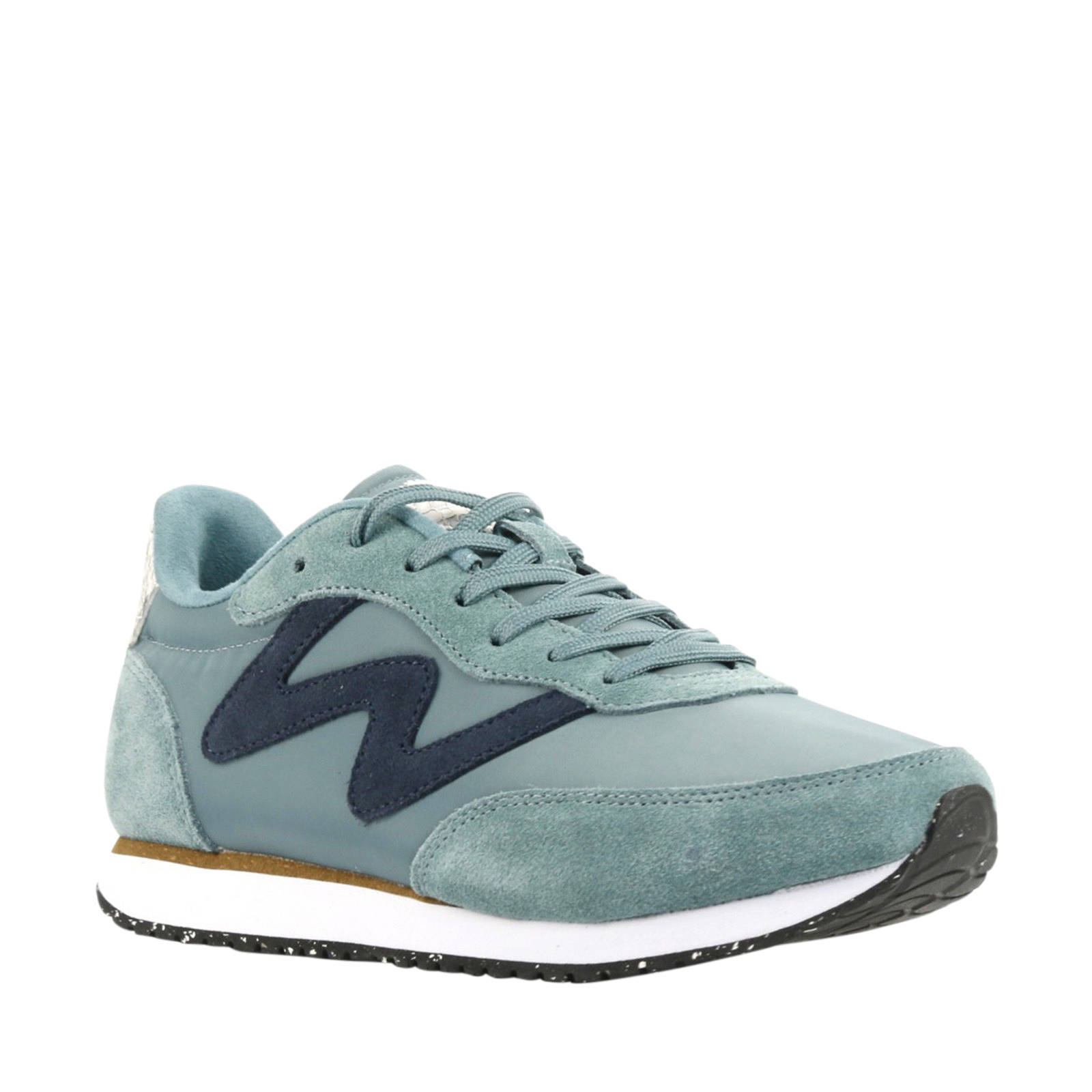 Woden Olivia II suède sneakers blauw | wehkamp